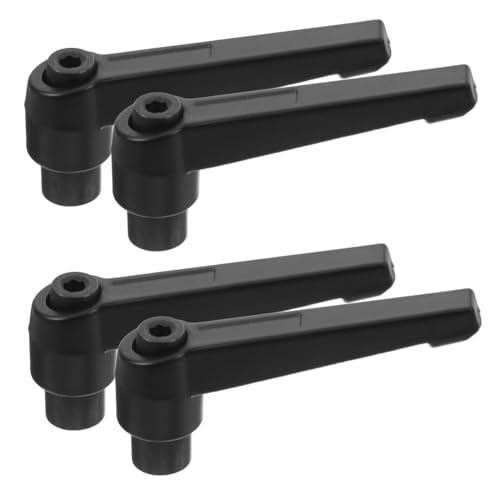 Cabilock 4 Stück Teiliges Verstellbare Spannhebelgriffe Innengewinde aus Aluminiumlegierung mit Robustem Dreh und Verriegelungsmechanismus für Maschinen Möbel und Elektronik von Cabilock