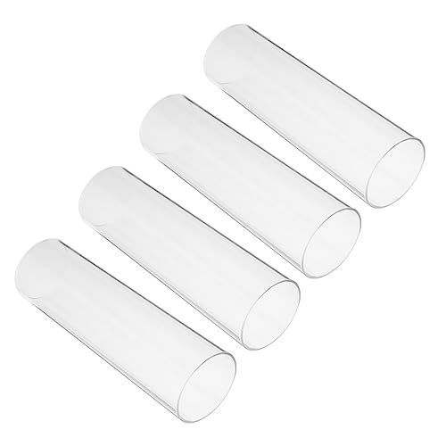 Cabilock 4Stücke Teiliges Transparentes Glas Kerzenlichtschutz Zylinderförmige Kerzenabdeckungen Winddicht und Staubschutz für DIY-Dekoration und Kerzenverwendung Cabilock 4Stücke Teiliges Transparentes Glas Kerzenlichtschutz Zylinderförmige Kerzenabdeckungen Winddicht und Staubschutz für DIY-Dekoration und Kerzenverwendung von Cabilock