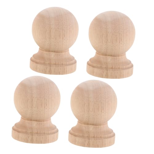 Cabilock 4 Stück Unlackierte Holzspindeln Roman Säulen Dekorative Unfertige Holzteile Für Möbel Weinregal Schrank Zierleisten Klassisches Design Naturholz Hellgelb Cabilock 4 Stück Unlackierte Holzspindeln Roman Säulen Dekorative Unfertige Holzteile Für Möbel Weinregal Schrank Zierleisten Klassisches Design Naturholz Hellgelb von Cabilock