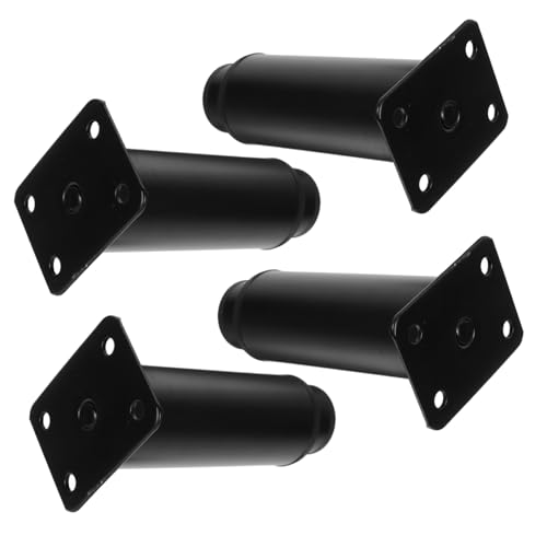 Cabilock 4 Stück Verstellbare Möbelfüße Couch Kommode Beine einstellbar Steigleitung Verstellbare Möbelbeine Möbelfüße, strapazierfähig Bettbeine Aluminiumlegierung Black von Cabilock