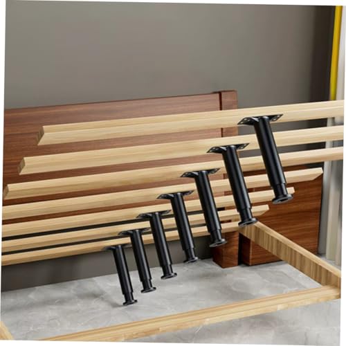 Cabilock 4 Stück Verstellbare Tischbeine Robuste Möbelfüße für Bettrahmen Schrank und Couchtisch Tragfähige Stützbeine mit Glatter Oberfläche und Einfacher Montage von Cabilock