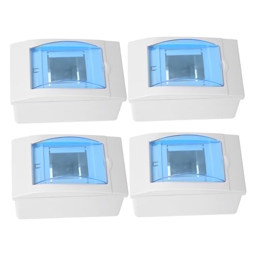 Cabilock 4 Stück Verteilerschutzkasten Transparent mit Sichtfenster Stromkreise Wetterbeständig Einfache Installation für Haus und Gewerbe Robuste Kunststoff-verteilerdose für Innenbereiche Cabilock 4 Stück Verteilerschutzkasten Transparent mit Sichtfenster Stromkreise Wetterbeständig Einfache Installation für Haus und Gewerbe Robuste Kunststoff-verteilerdose für Innenbereiche von Cabilock