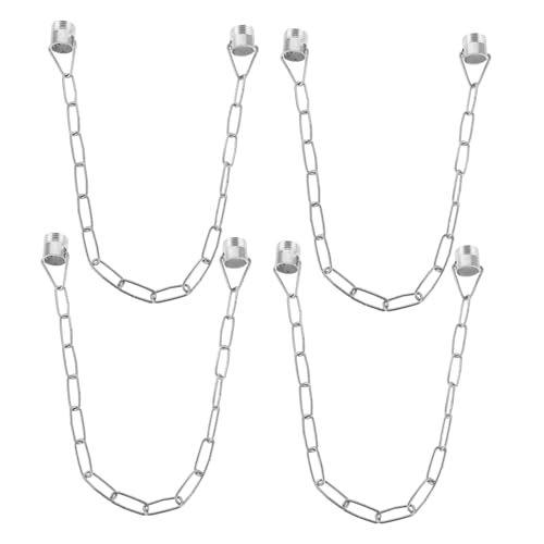 Cabilock 4 Stück Vintage Pendelleuchte Lampenschirm Ersatz Industrielle Hängerkette für Kronleuchter Deckenleuchte Esszimmer Rustikaler Stil von Cabilock