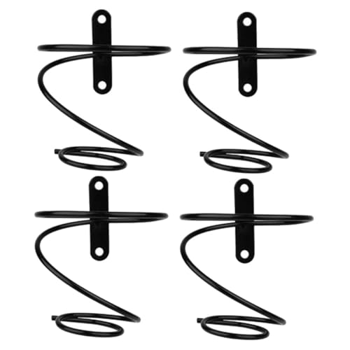 Cabilock 4 Stück Wandmontiertes Weinregal aus Metall Eleganter Flaschenhalter für Weinflaschen Moderne Aufbewahrungslösung für Zuhause Optimal für Bar und Esszimmer von Cabilock