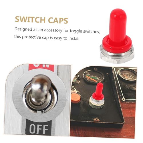 Cabilock 4 Stück Wasserdichte Silikon schalterabdeckung Staubschutzkappe für Kippschalter Robust und Professionell für Vertikale Schalter und Positionstaster Cabilock 4 Stück Wasserdichte Silikon schalterabdeckung Staubschutzkappe für Kippschalter Robust und Professionell für Vertikale Schalter und Positionstaster von Cabilock