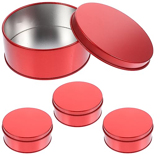 Keksdosen Mit Deckel 4 Stück Runde Aufbewahrungsboxen Aus Metall Keksdose Für Keksverpackungen von Cabilock