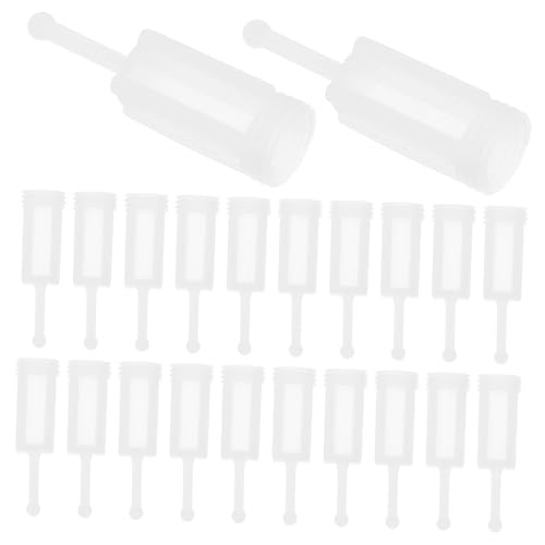 Cabilock 40 Stück Malen Sie Pistolterfilter Filter trichterfiltern Lackfiltermasch Farbfilter Spritzschirm luftloses Lacksprühgerät Sprühfilter Spritzsieb Plastik Weiß Wiederverwendbar von Cabilock
