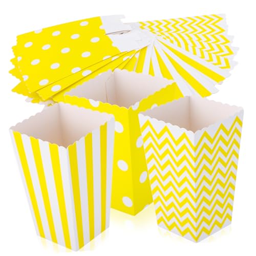 Cabilock 48 Stück Teiliges Popcorn Box aus Papier Leichte Reißfeste Snackboxen mit Mustern für Partys Geburtstage Kino und Veranstaltungen Praktische Popcorn Behälter Cabilock 48 Stück Teiliges Popcorn Box aus Papier Leichte Reißfeste Snackboxen mit Mustern für Partys Geburtstage Kino und Veranstaltungen Praktische Popcorn Behälter von Cabilock