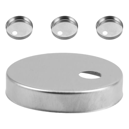 Cabilock 4stücke Schraubenabdeckungen Für Toiletten Aus Edelstahl Dekorative Kappen Für Toilettensitze Verbergen Montagespuren Einfach Anzubringen Entfernen Für Verschiedene Modelle Geeigne von Cabilock