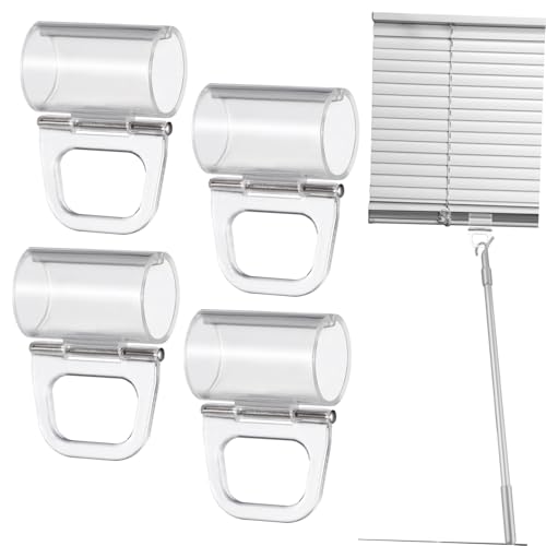 Cabilock 4stücke Fensterrollo Zuggriffe Transparente Klemmen Für Plissee-jalousien Einfache Installation Langlebig Und Stabil Geeignet Für Verschiedene Rollos Und Vorhänge von Cabilock