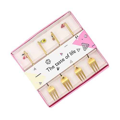 Cabilock 4stücke Obstgabeln Mit Kreative Tischdeko Für Desserts Und Früchte Chic Und Langlebig Für Partys Und Besondere Anlässe Cabilock 4stücke Obstgabeln Mit Kreative Tischdeko Für Desserts Und Früchte Chic Und Langlebig Für Partys Und Besondere Anlässe von Cabilock