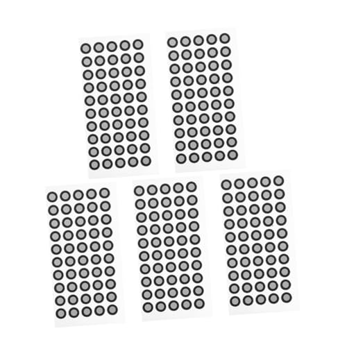 Cabilock 5 Blätter Reflektierende Markierungssticker für Scanner Hochreflektierende Punktmarkierungen Einfach Anzuwenden Kompatibel mit Verschiedenen Scanner Zubehörteilen Langlebig und von Cabilock