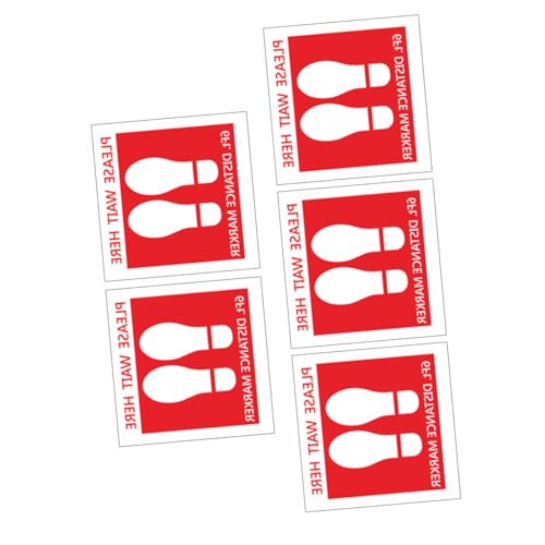 Cabilock 5 Blätter Runde Selbstklebende Sicherheitsabstand Aufkleber aus PVC Dekorative Abstandshalter für Schule Einkaufszentrum Öffentliche Toiletten Leicht Haftend Glatten Flächen Cabilock 5 Blätter Runde Selbstklebende Sicherheitsabstand Aufkleber aus PVC Dekorative Abstandshalter für Schule Einkaufszentrum Öffentliche Toiletten Leicht Haftend Glatten Flächen von Cabilock