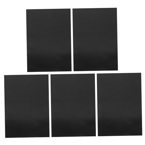Cabilock 5 Bögen Magnetaufkleber Magnetband Selbstklebende Magnete Flexible Selbstklebende Magnetstreifen Streifen Klebriger Magnetgummi Magnetkleber Schwarzer Gummi Weichmagnet von Cabilock