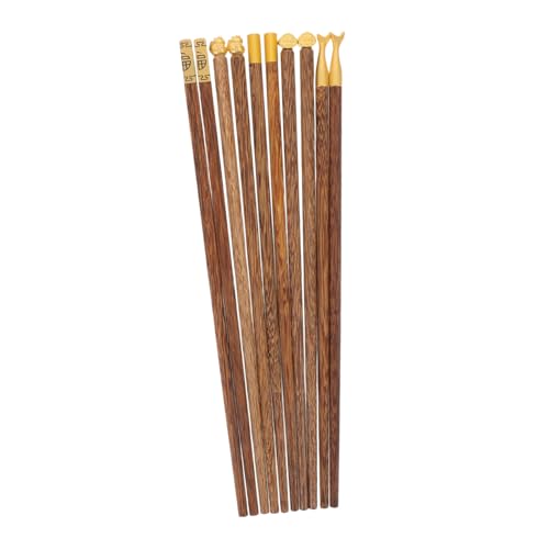 Cabilock 5 Paar Handgefertigte Wiederverwendbare Holz Essstäbchen aus Hühnerflügelholz Traditionelles Japanisch Chinesisches Besteck mit Geschenkbox für Küche Camping Picknick und Besondere Cabilock 5 Paar Handgefertigte Wiederverwendbare Holz Essstäbchen aus Hühnerflügelholz Traditionelles Japanisch Chinesisches Besteck mit Geschenkbox für Küche Camping Picknick und Besondere von Cabilock