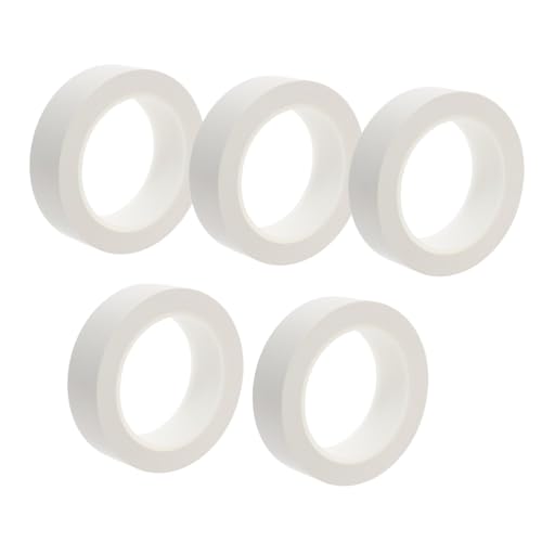 Cabilock 5 Rollen PVC Teppichklebeband Robustes Weißes Duct Tape für Bodenmarkierungen Geeignet für Bau Elektro und Maschinen Hitzebeständig Rückstandsfrei Vielseitig Einsetzbar von Cabilock