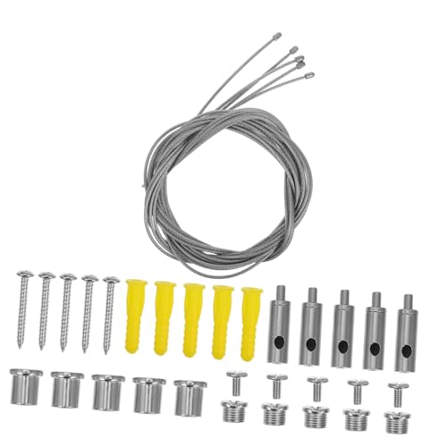 Cabilock 5 Sätze Edelstahl Stahlseil Lampenaufhängung Kit Stabiles Seil für Deckenleuchte Verlässliche Pendelleuchte Aufhängung für Wohn Esszimmer und Schlafzimmer Sichere Installation Cabilock 5 Sätze Edelstahl Stahlseil Lampenaufhängung Kit Stabiles Seil für Deckenleuchte Verlässliche Pendelleuchte Aufhängung für Wohn Esszimmer und Schlafzimmer Sichere Installation von Cabilock