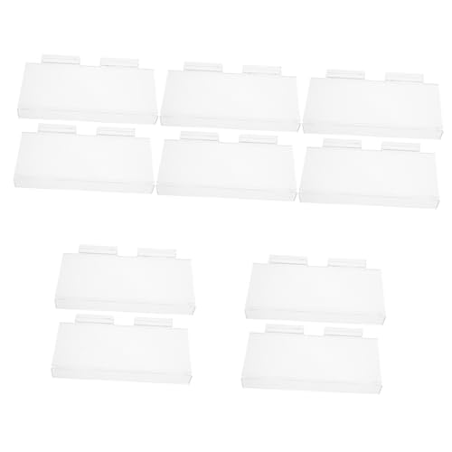 Cabilock 5 Sätze Transparente Wandregale Aus Stabiler Schuhhalter Für Slatwall Schwebende Schuhregale Zur Praktischen Schuhaufbewahrung Und Präsentation 2 Stück * 5 von Cabilock