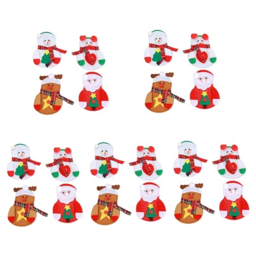 Cabilock 5 Sätze Weihnachtsdekoration Weihnachts-schneemann-Messer- Und Gabelset Weihnachts Party Christmas Tree Weihnachten Klare Ornamente Zum Basteln Befüllbar Gabelschneider 4 Stück * 5 von Cabilock