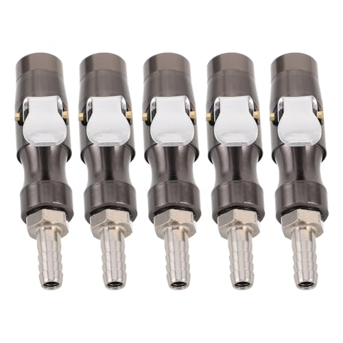 Cabilock 5 Sets Autoreifen-Inflator-Messgerät-Adapter, Verriegelungs-Reifenfutter-Düsenschlauch mit Luftkompressor-Zubehör für Auto, Fahrrad, LKW Cabilock 5 Sets Autoreifen-Inflator-Messgerät-Adapter, Verriegelungs-Reifenfutter-Düsenschlauch mit Luftkompressor-Zubehör für Auto, Fahrrad, LKW von Cabilock