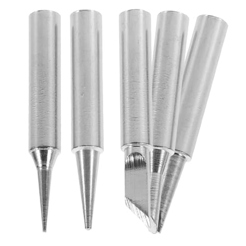 Cabilock 5 Stück Teiliges Lötspitzen Set für Verschiedene Formen für Präzise Lötarbeiten Hochwertige Lötzubehör für Elektronikreparaturen und DIY Projekte von Cabilock
