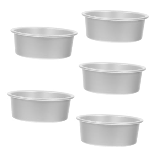 Cabilock 5 Stück Teiliges Runde Kuchenformen aus Aluminium Langlebige Backformen für Mini-kuchen Pizza und Quiche Vielseitige Antihaftbeschichtete Backbleche für Hobbybäcker und Cabilock 5 Stück Teiliges Runde Kuchenformen aus Aluminium Langlebige Backformen für Mini-kuchen Pizza und Quiche Vielseitige Antihaftbeschichtete Backbleche für Hobbybäcker und von Cabilock