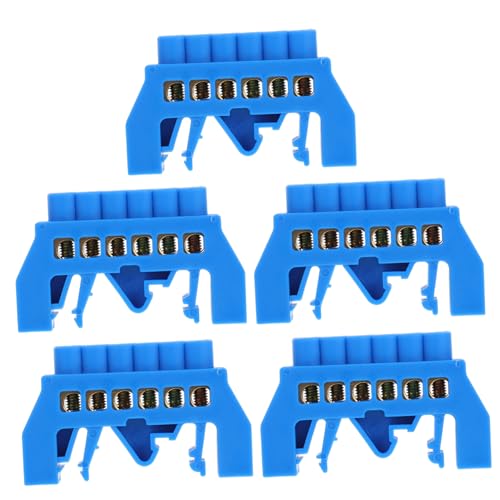 Cabilock 5 Stück Teiliges Terminal Bus Bar Fach Schraubanschluss Messing Erdungsleiste Verteilerkasten Anschlussleiste Langlebig Hitzebeständig für Industrie und Haushalt Cabilock 5 Stück Teiliges Terminal Bus Bar Fach Schraubanschluss Messing Erdungsleiste Verteilerkasten Anschlussleiste Langlebig Hitzebeständig für Industrie und Haushalt von Cabilock