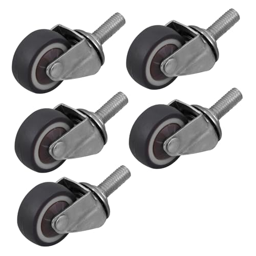 Cabilock 5 Stück Teiliges Tpr Möbelrollen Leise Schwenkbare Schwerlastrollen mit Drehung für Stühle Möbel und Geräte Einfach zu Montieren und Langlebig Cabilock 5 Stück Teiliges Tpr Möbelrollen Leise Schwenkbare Schwerlastrollen mit Drehung für Stühle Möbel und Geräte Einfach zu Montieren und Langlebig von Cabilock