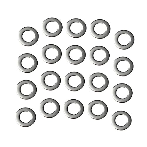 Cabilock 50 Stück Dichtungsringe Spacer für Diy Schmuckzubehör Runde Metallperlen für Kreative Schmuckherstellung Silber Cabilock 50 Stück Dichtungsringe Spacer für Diy Schmuckzubehör Runde Metallperlen für Kreative Schmuckherstellung Silber von Cabilock