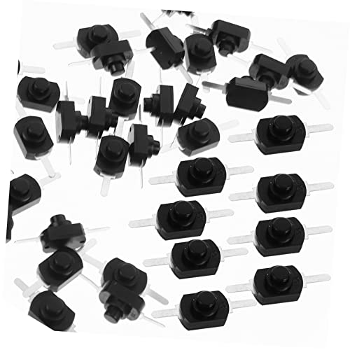 Cabilock 50 Stück Mini Druckknopf Schalter Selbstsperrende Mikroschalter für Taschenlampen Einrastend für Automatische Steuerungen und DIY Projekte Cabilock 50 Stück Mini Druckknopf Schalter Selbstsperrende Mikroschalter für Taschenlampen Einrastend für Automatische Steuerungen und DIY Projekte von Cabilock
