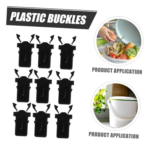 Cabilock 50 Stück Mülltonnen Verschluss Clips Universeller Kunststoff Druckverschluss für Mülleimer Deckel Einfache Montage Langlebiger Ersatz für Abfalleimer Zubehör Schwarz Cabilock 50 Stück Mülltonnen Verschluss Clips Universeller Kunststoff Druckverschluss für Mülleimer Deckel Einfache Montage Langlebiger Ersatz für Abfalleimer Zubehör Schwarz von Cabilock