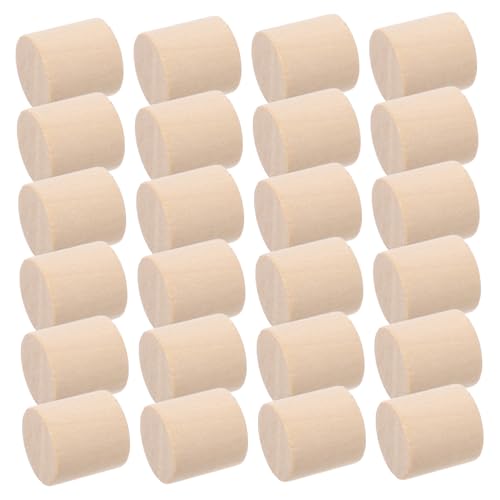 Cabilock 50 Stück Unbehandelte Zylinder Rundes Bastelmaterial Naturholzklötze für DIY Modellbau Lernspielzeug Feinmotorik und Geometrisches Verständnis Cabilock 50 Stück Unbehandelte Zylinder Rundes Bastelmaterial Naturholzklötze für DIY Modellbau Lernspielzeug Feinmotorik und Geometrisches Verständnis von Cabilock