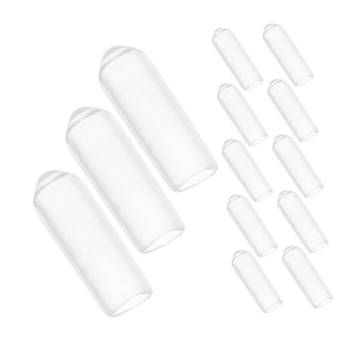 Cabilock 500 Stück Gummi Endkappen Drahtbügel Schutzkappen Schraubenschutz Flexible Transparente Gummitips für Kleiderbügel Haken Regalhalterungen Staubschutz Cabilock 500 Stück Gummi Endkappen Drahtbügel Schutzkappen Schraubenschutz Flexible Transparente Gummitips für Kleiderbügel Haken Regalhalterungen Staubschutz von Cabilock