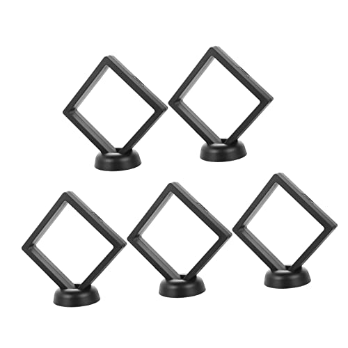 Cabilock 5Stücke Kleine Displayboxen Für Schmuck Transparente Vitrine Mit Schwebendem Design Für Präsentation Schutz Vor Feuchtigkeit von Cabilock