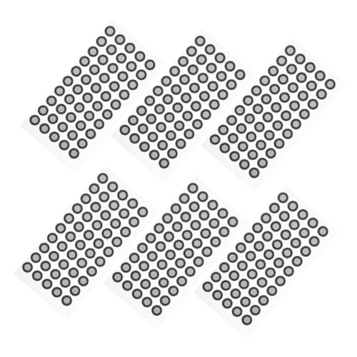 Cabilock 6 Blätter Scanning Marker Sticker Innen Außen Reflexionspunkte Bögen Hochreflektierend Diffuse Reflexionsmarker für Optisches Tracking und Präzise Kalibrierung von Cabilock