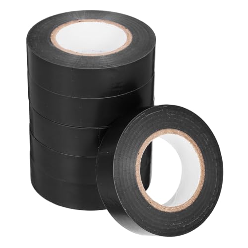 Cabilock 6 Rollen Isolierband Schwarz Stark Selbstklebend PVC Elektrisches Klebeband Für Kabelisolierung Reparatur Schutz Und Verdrahtung von Cabilock
