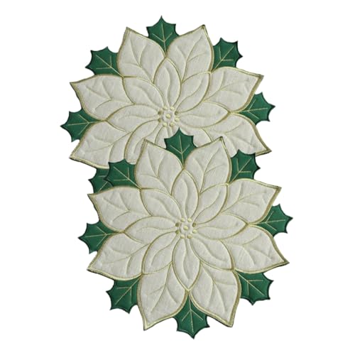 Cabilock 6 STK Holly Leaf Tischsets Weihnachtsstern Tischsets getränke Tasse Matte Isolier-Tischset Dekoration Weihnachten weihachtsdeko Tischdekoration Weihnachtsblätter Tischset Polyester Cabilock 6 STK Holly Leaf Tischsets Weihnachtsstern Tischsets getränke Tasse Matte Isolier-Tischset Dekoration Weihnachten weihachtsdeko Tischdekoration Weihnachtsblätter Tischset Polyester von Cabilock