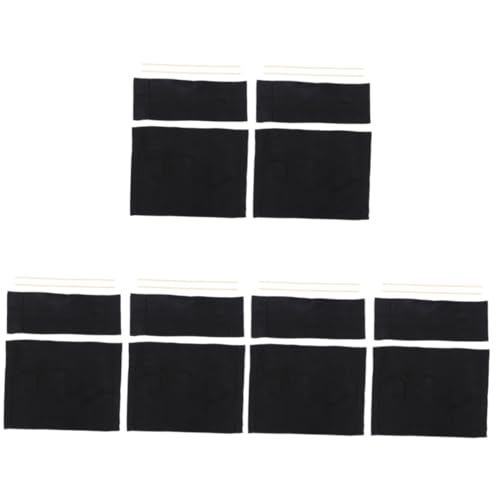 Cabilock 6 Sets Stuhl Sitzbezüge Für Party Terrassenstühle Lässige Stühle Für Erwachsene Campingstuhl Ersatz Stuhl Ersatz Holz Schwarz von Cabilock