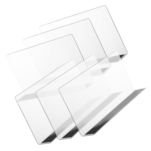 Cabilock 6er-Pack PVC-leitbleche Durchsichtige Warenschindeln Supermarkt-regalteiler Rechtwinkliges Design Für Geschäfte von Cabilock