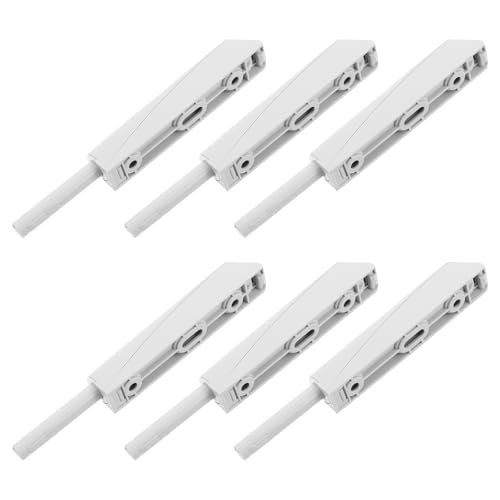 Cabilock 6 Stück Druckverschlussriegel: Magnetischer Federverschluss für Kleiderschränke – Türverschluss mit unsichtbarer Montage – Einfacher Druckmechanismus zum Öffnen von Cabilock