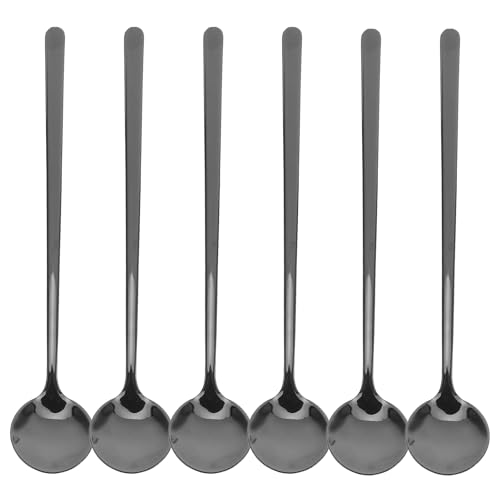 Cabilock 6 Stück Eisteelöffel mit langem Griff, Kaffeerührer, Eisportionierer, Cocktail-Rührlöffel aus Edelstahl für den Einsatz in der Küche zu Hause Cabilock 6 Stück Eisteelöffel mit langem Griff, Kaffeerührer, Eisportionierer, Cocktail-Rührlöffel aus Edelstahl für den Einsatz in der Küche zu Hause von Cabilock