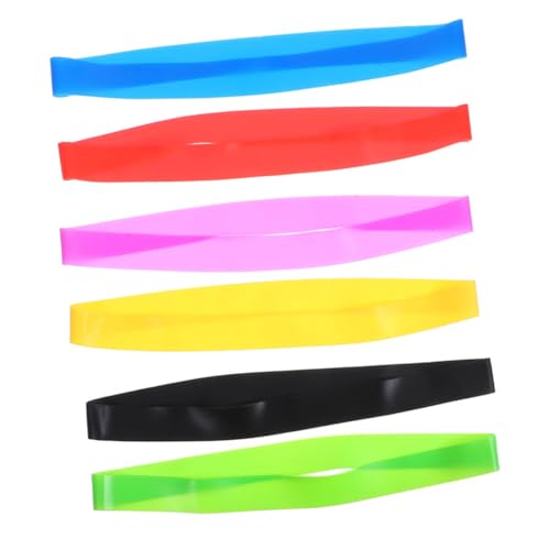 Cabilock 6 Stück Elastische Silikon Tuchbänder für Strandstühle rutschfeste Wetterfeste Fixierbänder in Farben Flexibel Leicht Temperaturbeständig für Strand Camping Pool Outdoor von Cabilock