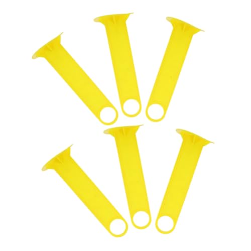 Cabilock 6 Stück Fußball Trainingskegel Halter aus Robustem Kunststoff mit Tragegriff Markierungsdisk Halterung für Fußball und Outdoor Aktivitäten Tragbar für Trainer von Cabilock