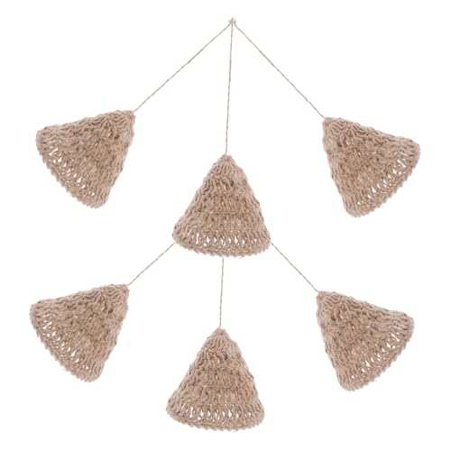 Cabilock 6 Stück Handgefertigte Hängelampen-schirme aus Natürlichem Juteseil Nordischer Boho-stil Handgewebte Lampenschirme für Wohnzimmer Schlafzimmer Esszimmer Dekorative Pendelleuchten Cabilock 6 Stück Handgefertigte Hängelampen-schirme aus Natürlichem Juteseil Nordischer Boho-stil Handgewebte Lampenschirme für Wohnzimmer Schlafzimmer Esszimmer Dekorative Pendelleuchten von Cabilock