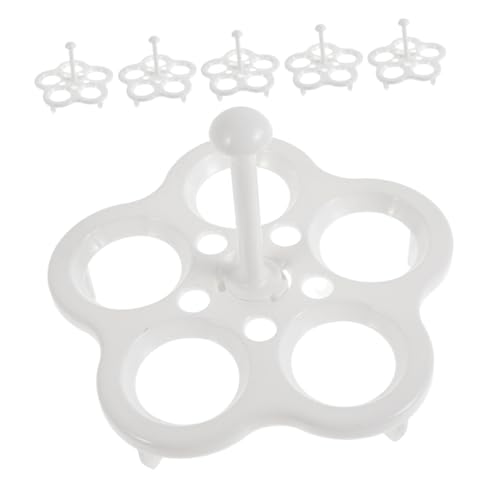 Cabilock 6 Stück Hitzebeständiges Teiliges Eier Dampfgestell mit Löchern Wiederverwendbares Multi Eiersteamer Regal Platzsparend Vielseitig für Dampfgarer und Hot Pot Geeignet von Cabilock
