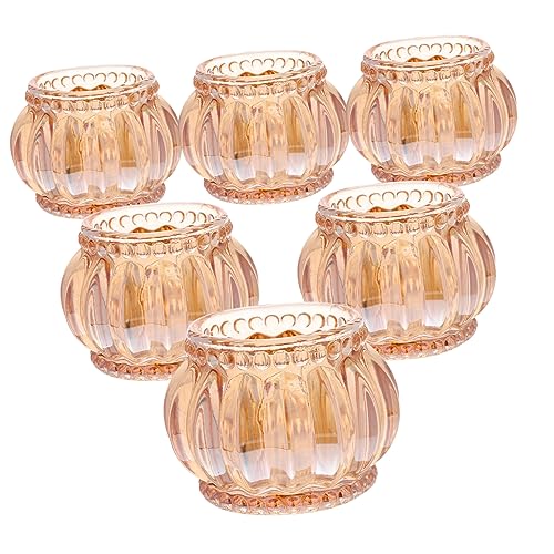 Cabilock 6er-Pack Kerzenhalter Aus Glas Und Kristall Teelichthalter Tischdekoration Cabilock 6er-Pack Kerzenhalter Aus Glas Und Kristall Teelichthalter Tischdekoration von Cabilock