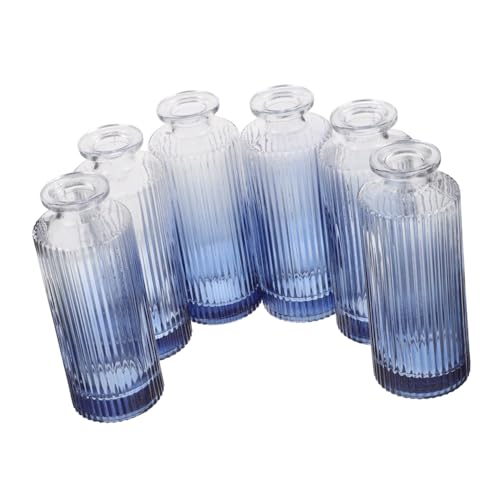 Cabilock 6 Stück Retro Aromatherapy Flasche kleine Glasflaschen Vintage Parfümfläschchen Dekorative Vase Blumenflaschendekor Retro-Parfümflasche Probe Parfümflaschen hohes weißes Glas von Cabilock