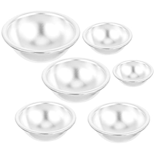 Cabilock 6 Stück Teiliges Aluminiumlegierung Badebombe Form Runde Diy Badekugel Backform Langlebig Verformungsfrei Antihaftbeschichtet Leichte Reinigung Vielseitig für Badekugeln und Cabilock 6 Stück Teiliges Aluminiumlegierung Badebombe Form Runde Diy Badekugel Backform Langlebig Verformungsfrei Antihaftbeschichtet Leichte Reinigung Vielseitig für Badekugeln und von Cabilock