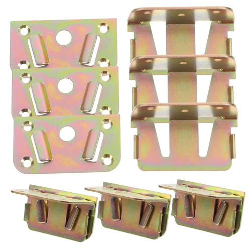 Cabilock 6 Stück Teiliges Bettbeschlag für Stabile Bettgestelle Verstellbare Bettseiten Halterungen Einfache Montage mit Langlebigen U Förmigen Halterungen Cabilock 6 Stück Teiliges Bettbeschlag für Stabile Bettgestelle Verstellbare Bettseiten Halterungen Einfache Montage mit Langlebigen U Förmigen Halterungen von Cabilock