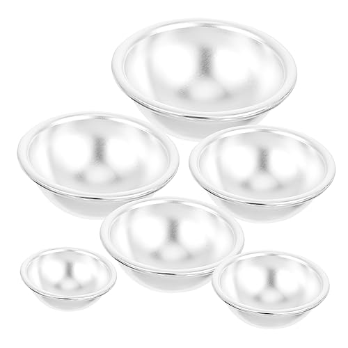Cabilock 6 Stück Teiliges Diy Badebombe Silikonform aus Aluminiumlegierung für Badekugeln Pudding Mousse für Kreative Backprojekte Leicht zu Reinigen und Temperaturbeständig Cabilock 6 Stück Teiliges Diy Badebombe Silikonform aus Aluminiumlegierung für Badekugeln Pudding Mousse für Kreative Backprojekte Leicht zu Reinigen und Temperaturbeständig von Cabilock